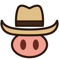 The Hog Noon app icon: a cowboy hat over a snout